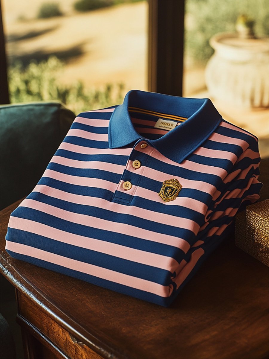 Men's Casual Business Short Sleeve Polo T-Shirt