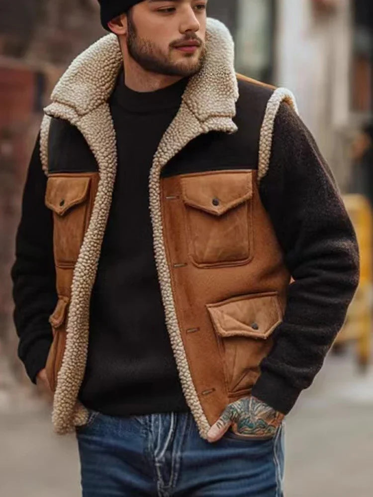 Retro Men's Zipper Vest Jacket 2025