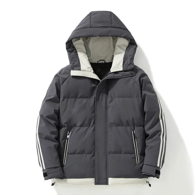 2025 Men's Thick Cotton Hooded Jacket