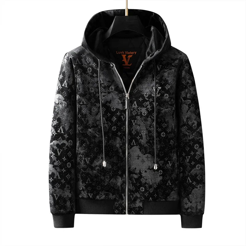 Thickened Velvet Jacket for Men – Korean Style Winter