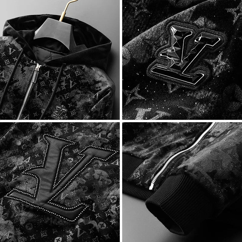 Thickened Velvet Jacket for Men – Korean Style Winter