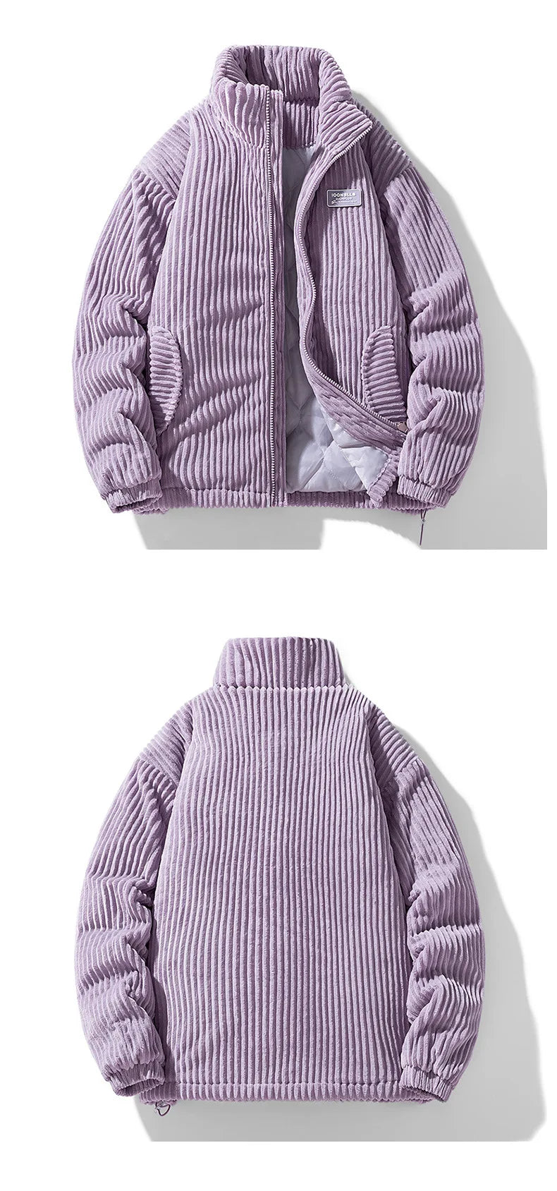 Unisex Thick Warm Winter Jacket – Trendy Collar Workwear Coat