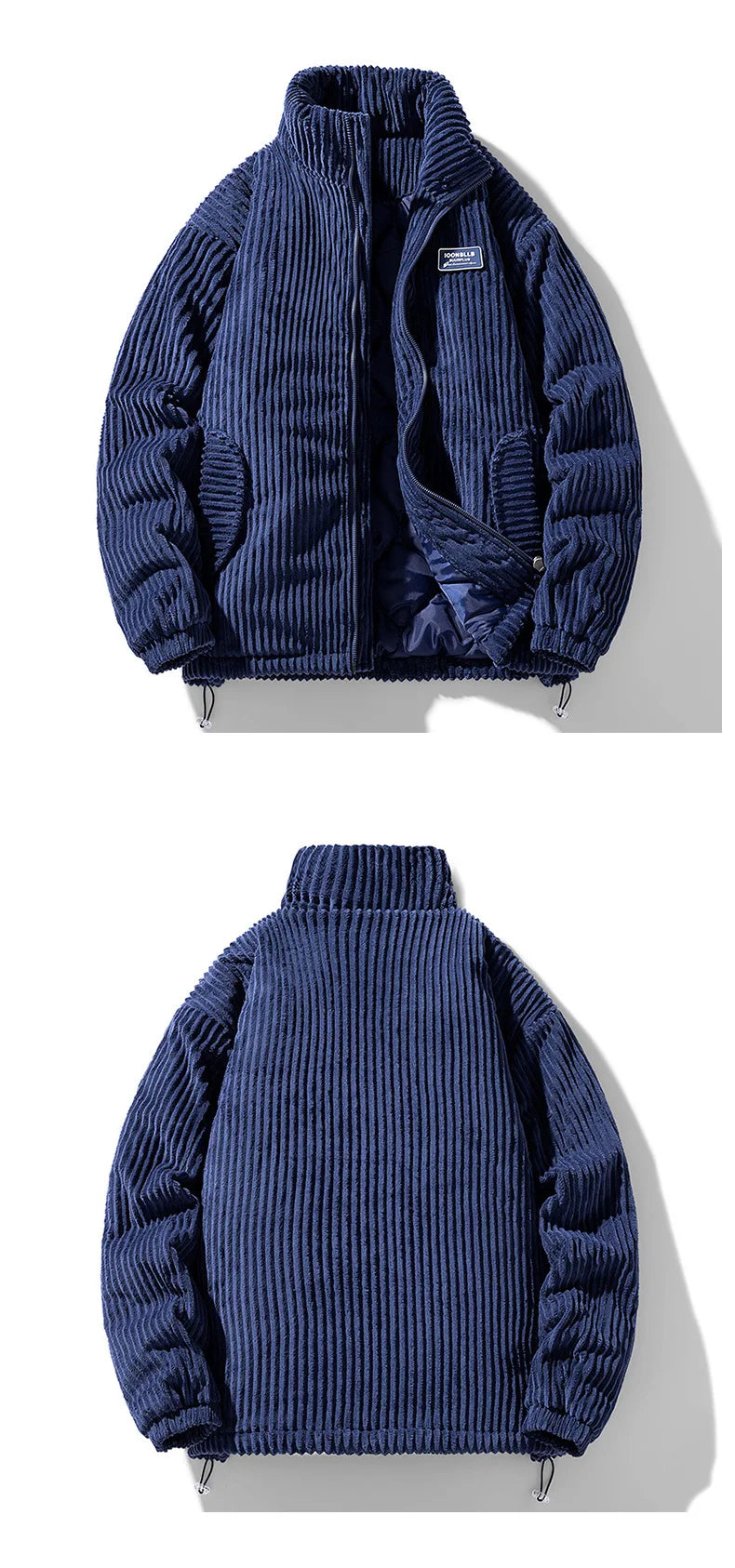 Unisex Thick Warm Winter Jacket – Trendy Collar Workwear Coat