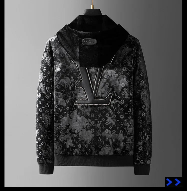 Thickened Velvet Jacket for Men – Korean Style Winter