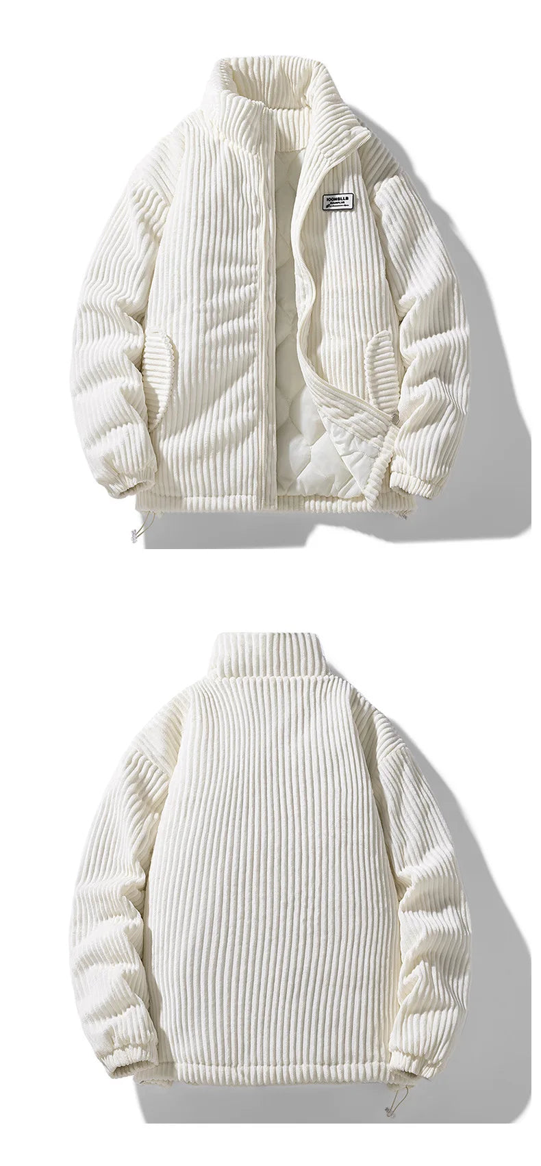 Unisex Thick Warm Winter Jacket – Trendy Collar Workwear Coat