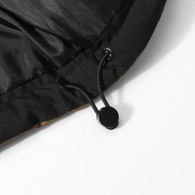 Men’s Winter Waterproof Puffer Jacket – Hooded Windbreaker Parka