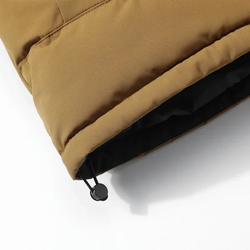 Men’s Winter Waterproof Puffer Jacket – Hooded Windbreaker Parka